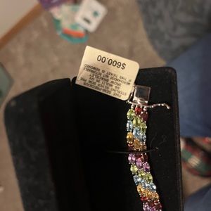 Rainbow Sterling Silver Bracelet
